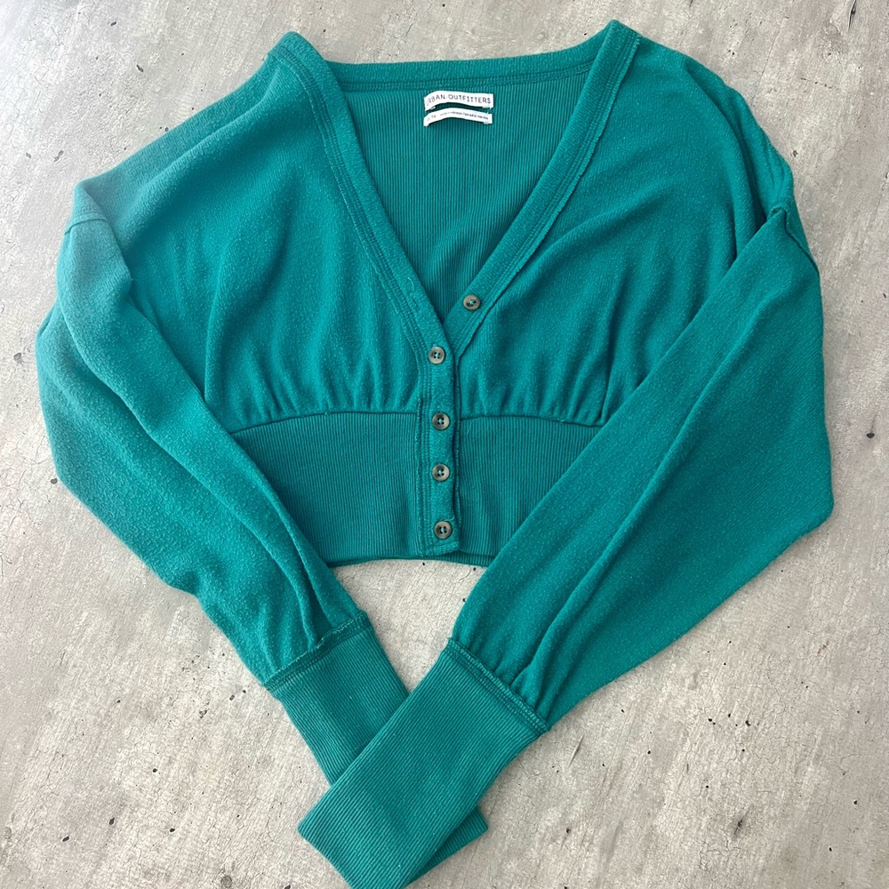 Urban Outfitters Teal Knit Sweater